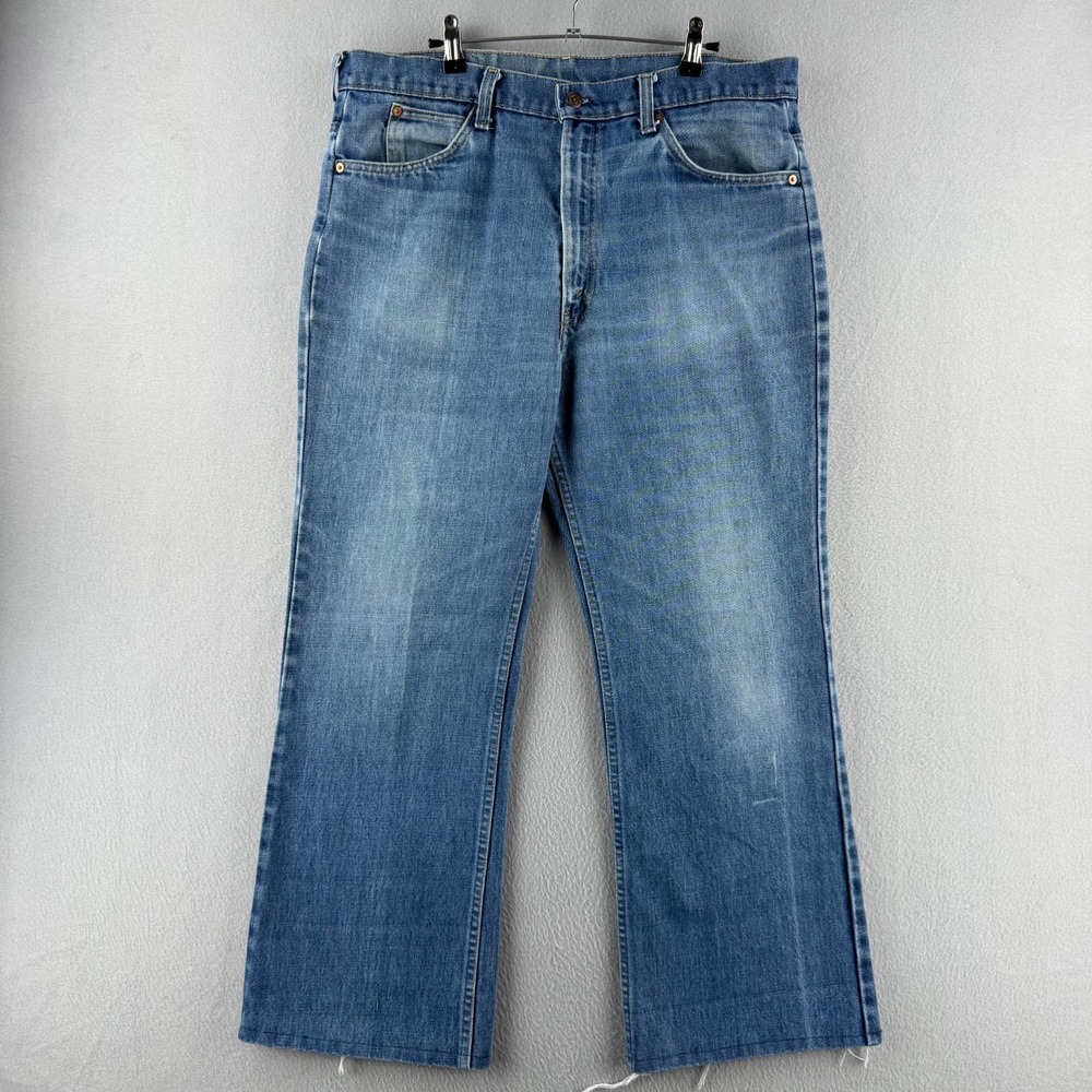 Vintage Levis Jeans Mens 38 (Fits 36x27) Orange Tab Talon 517 Bootcut 80s USA